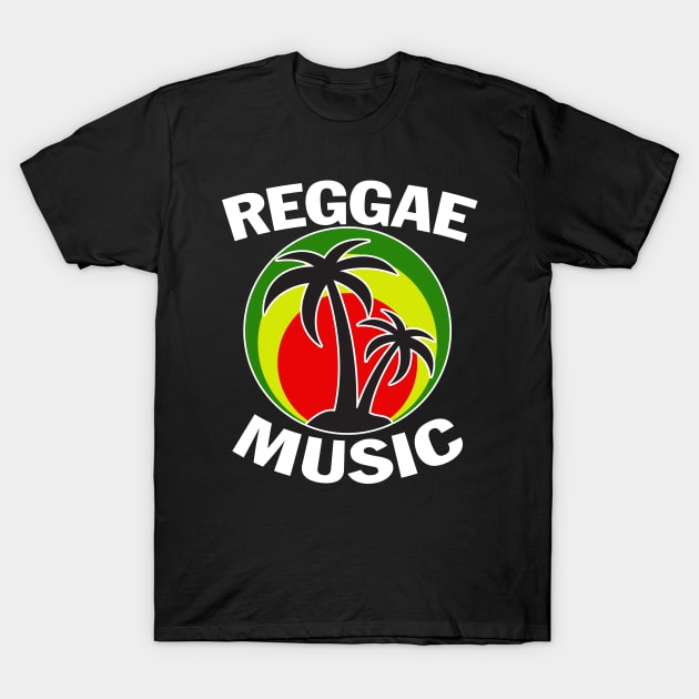 Reggae Rasta Sunset T-Shirt by Design Monster